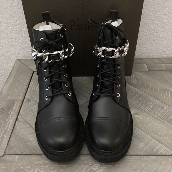 Linea Paolo Thexton Chain Lace-Up Boot (Women) 9.5M - Picture 1 of 10